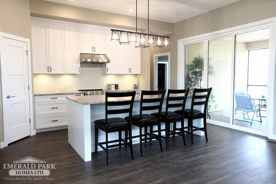 Emerald Park Homes Custom Designed New Holmes Approved Home Regina YQR kitchen lighting